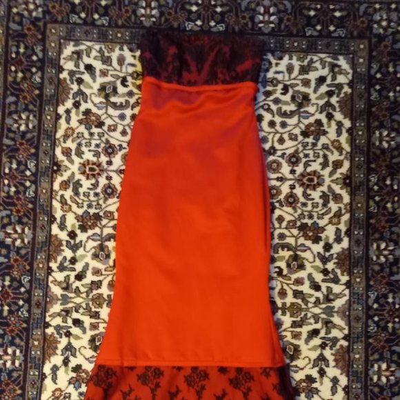 Strapless Red and Black Dress, Size 4, Alexia Designs - Picture 1 of 5